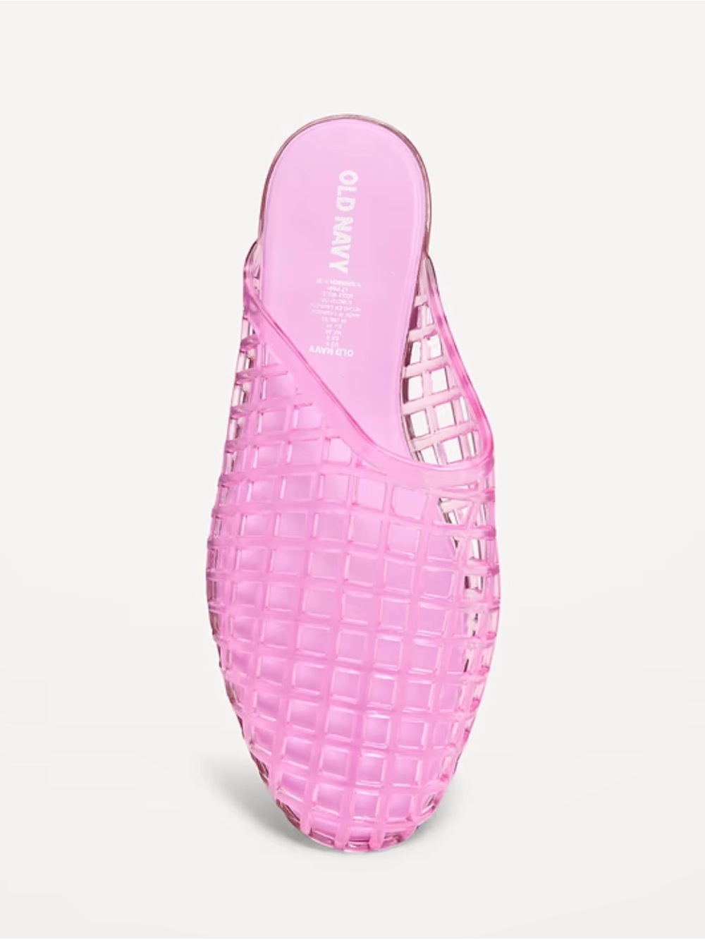 Old Navy Pink Jelly Slide - Women's Casual Slip-On - JELLY MULES
